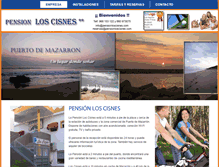 Tablet Screenshot of pensionloscisnes.com